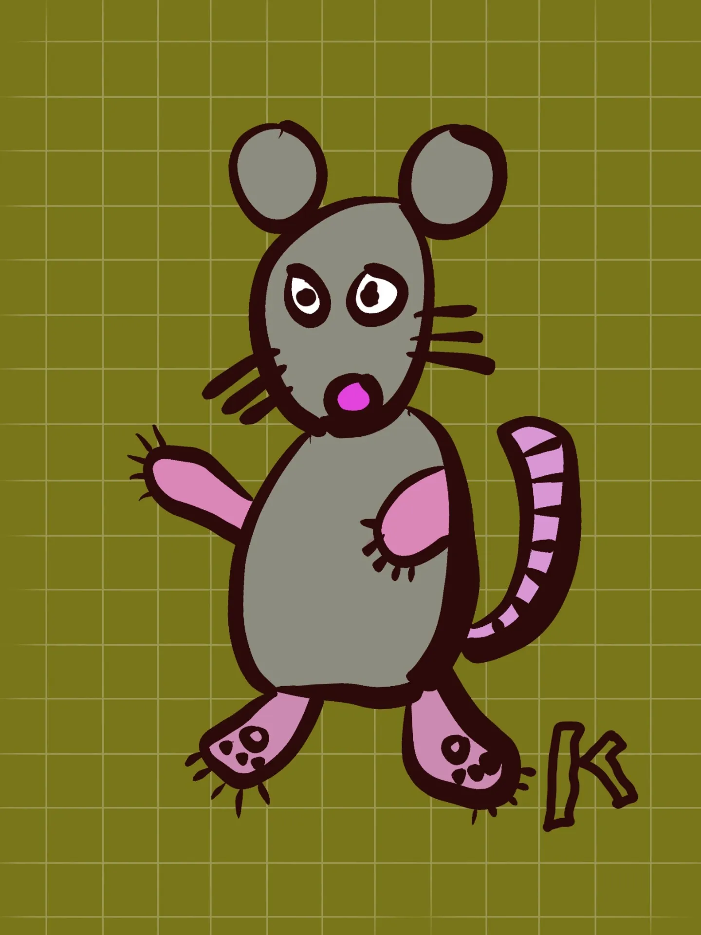 おじさんとネズミ