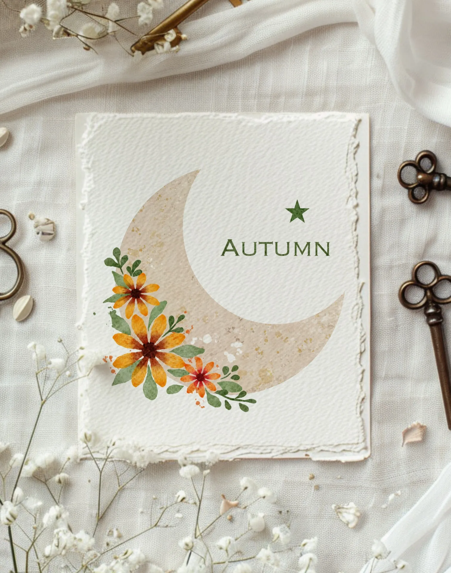 課題「月と花」